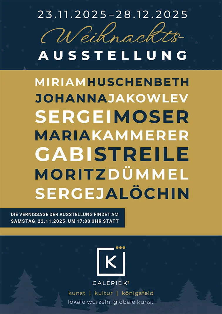 2025-10-22 Galerie_K3_Plakat_Weihnachtsausstellung_A3_1025